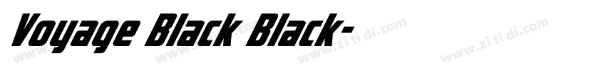 Voyage Black Black字体转换